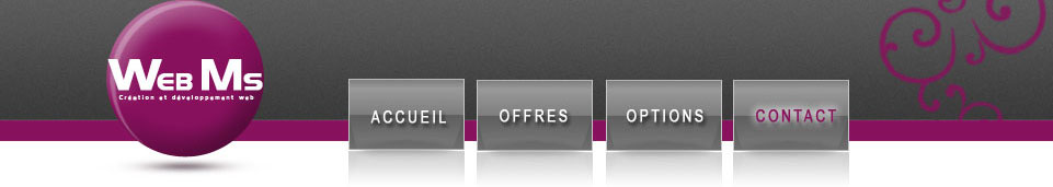 Webms création de site internet : site internet, offres, option,  mise à jour